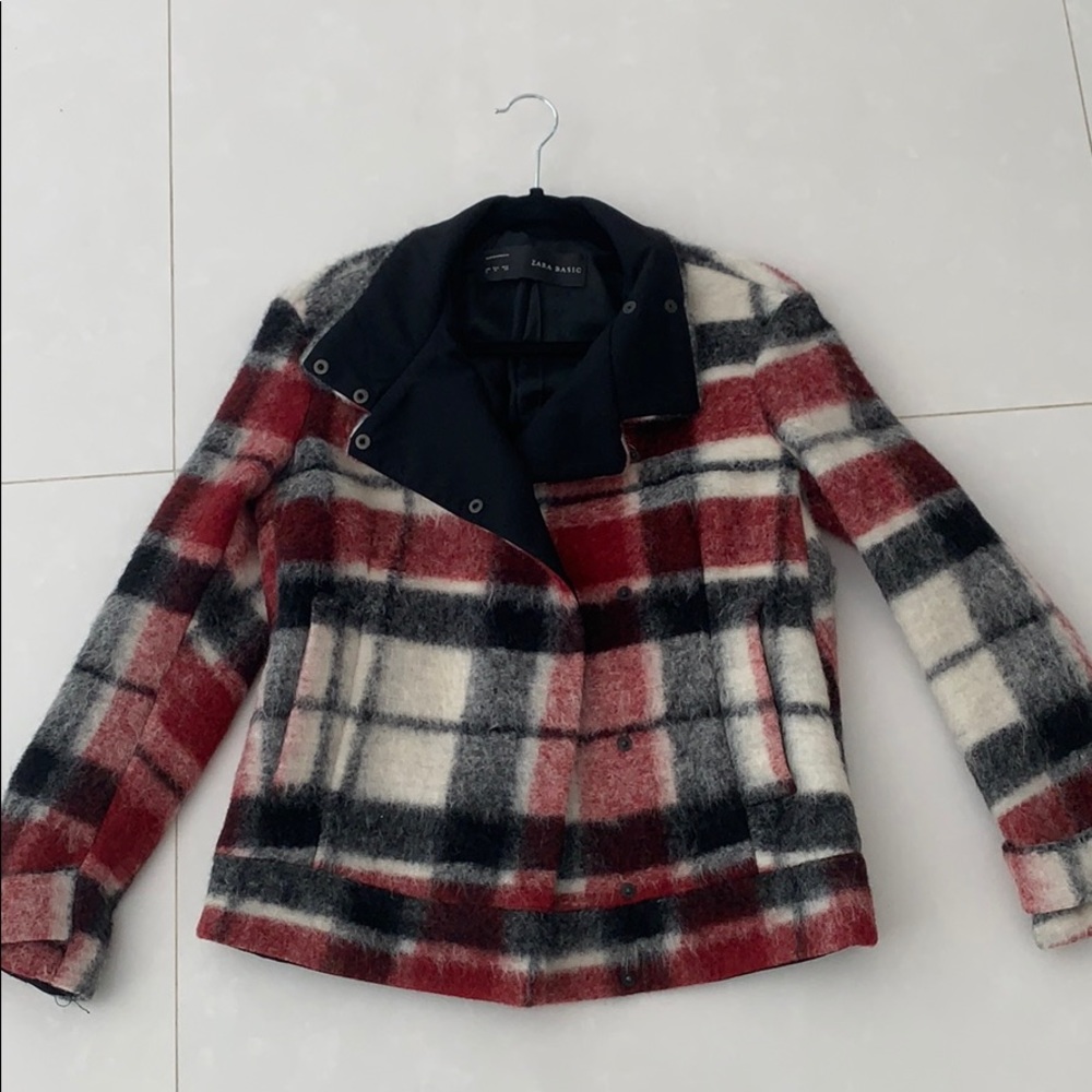 Zara Red/White/Black jacket! Like new! Size: M